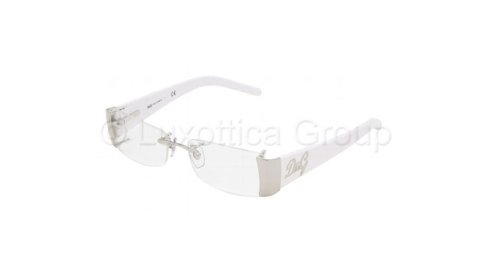D&amp;G DD5060 SV Prescription Eyeglasses - 062 Silver Frame / 52 mm Prescription Lenses, 062-5215