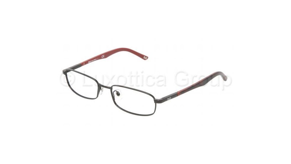 D&amp;G DD 5062 Eyeglasses Styles - Black Frame w/Non-Rx 50 mm Diameter Lenses, 357-5017
