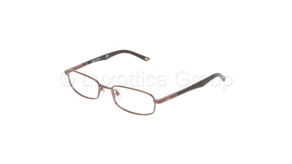 D&amp;G DD 5062 Eyeglasses Styles - Brown Frame w/Non-Rx 50 mm Diameter Lenses, 152-5017
