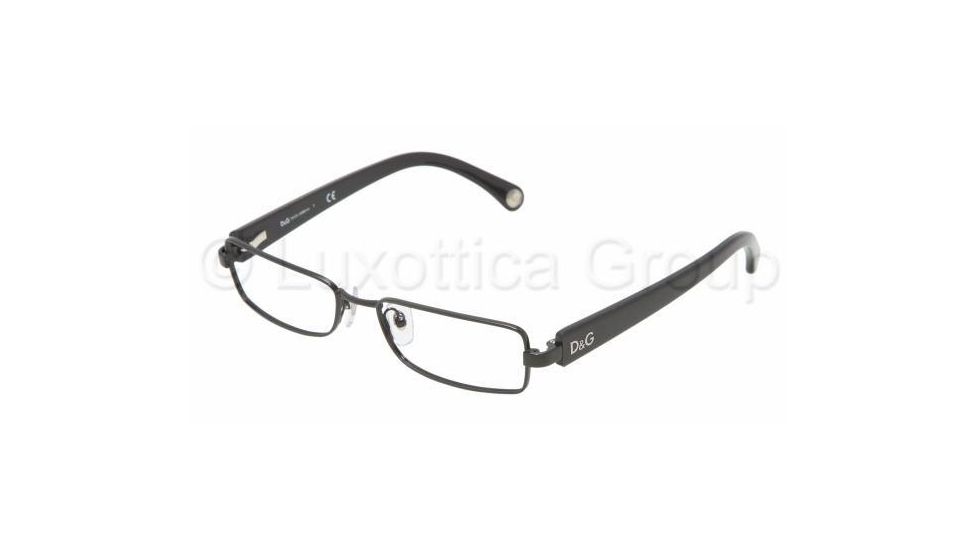 D&amp;G DD 5065 Eyeglasses Styles - Black Frame w/Non-Rx 51 mm Diameter Lenses, 064-5116