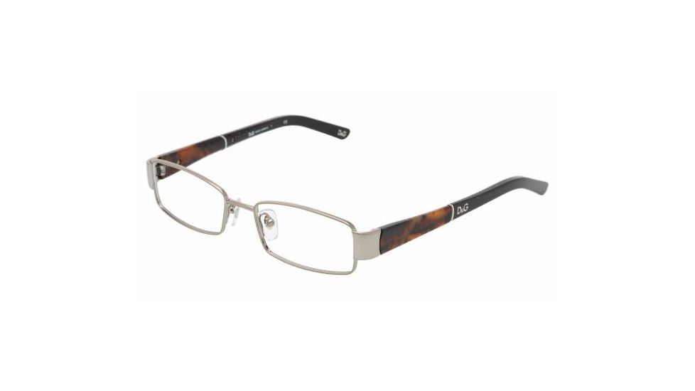 D&amp;G DD 5073 Eyeglasses Styles 441 Gunmetal Frame w/Non-Rx 49 mm Diameter Lenses, 441-4916