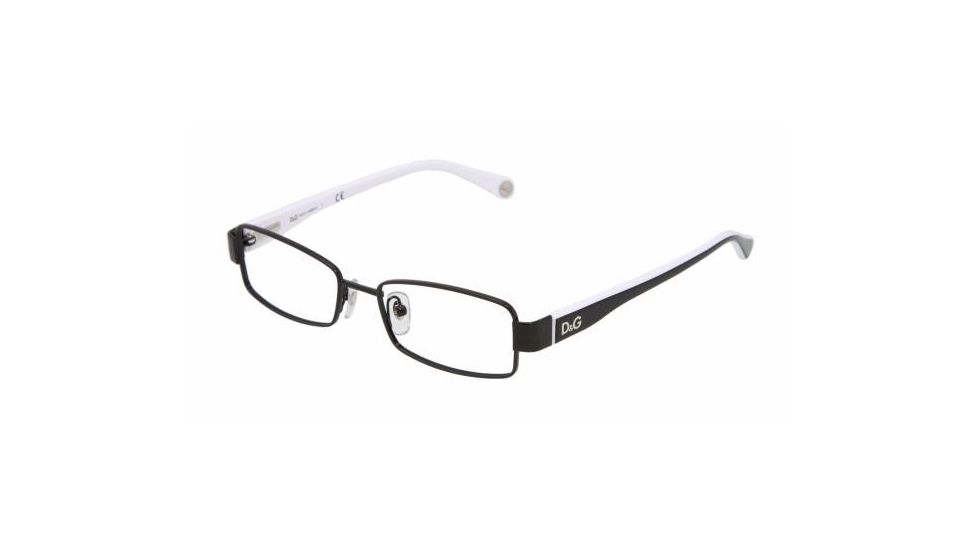 D&amp;G DD 5081 Eyeglasses Styles -  Black Frame w/Non-Rx 49 mm Diameter Lenses, 461-4916
