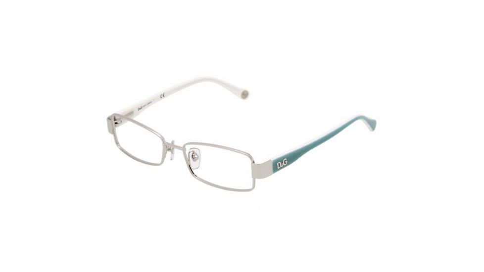 D&amp;G DD 5081 Eyeglasses Styles -  Silver Frame w/Non-Rx 49 mm Diameter Lenses, 463-4916