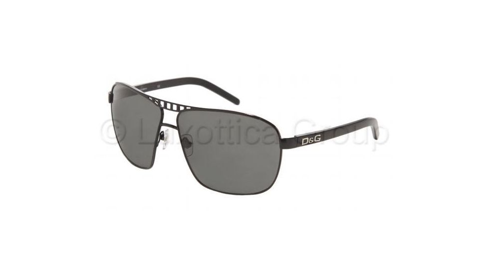 D&amp;G DD6040 Bifocal Sunglasses Black Frame / 61 mm Prescription Lenses, 064-87-6112