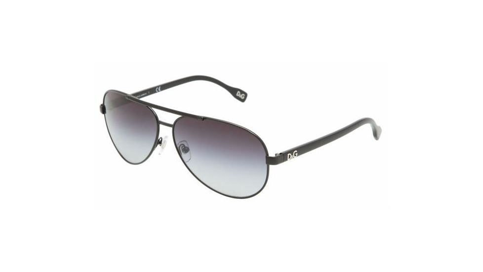 D&amp;G DD6078 Progressive Sunglasses - Black/Black Gray Gradient Frame / 61 mm Prescription Lenses, 064-8G-6112