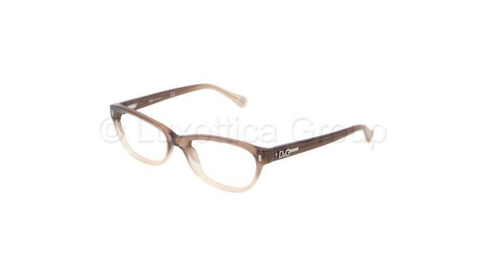 D&amp;G DD1205 Single Vision Prescription Eyeglasses 1675-5017 - Brown Gradient Frame