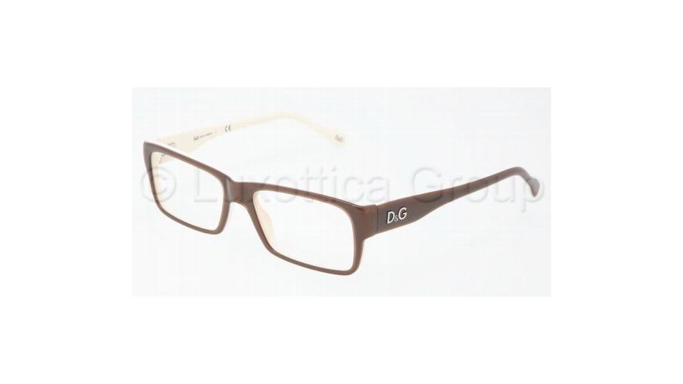 D&amp;G DD1210 Eyeglass Frames 1866-5116 - Brown On Beige 