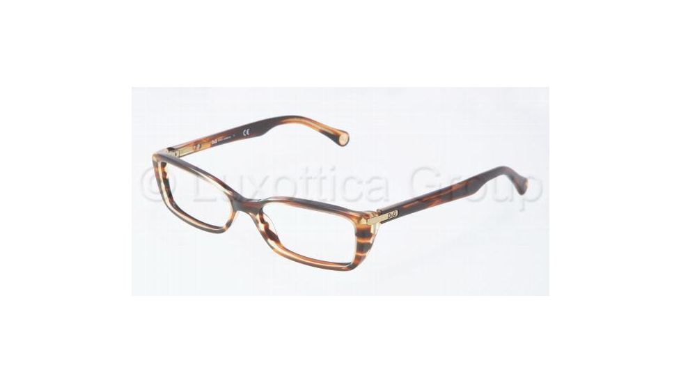 D&amp;G DD1219 Single Vision Prescription Eyewear 1572-5115 - Striped Havana 