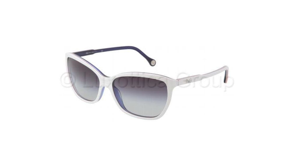 D&amp;G DD3074 Sunglasses 18738G-5915 - Top White/Red/White/Blue Gray Gradient