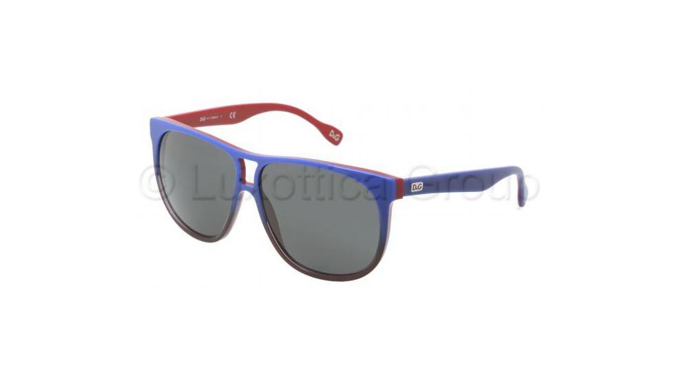 D&amp;G DD3076 Progressive Prescription Sunglasses DD3076-196987-5911 - Lens Diameter 59 mm, Frame Color Blue Gradient on Red
