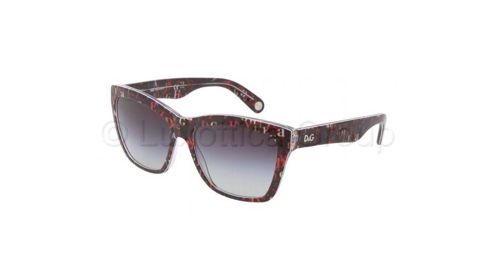 D&amp;G Lettering DD3080 Bifocal Prescription Sunglasses DD3080-19748G-5617 - Lens Diameter 56 mm, Frame Color Lettering Black