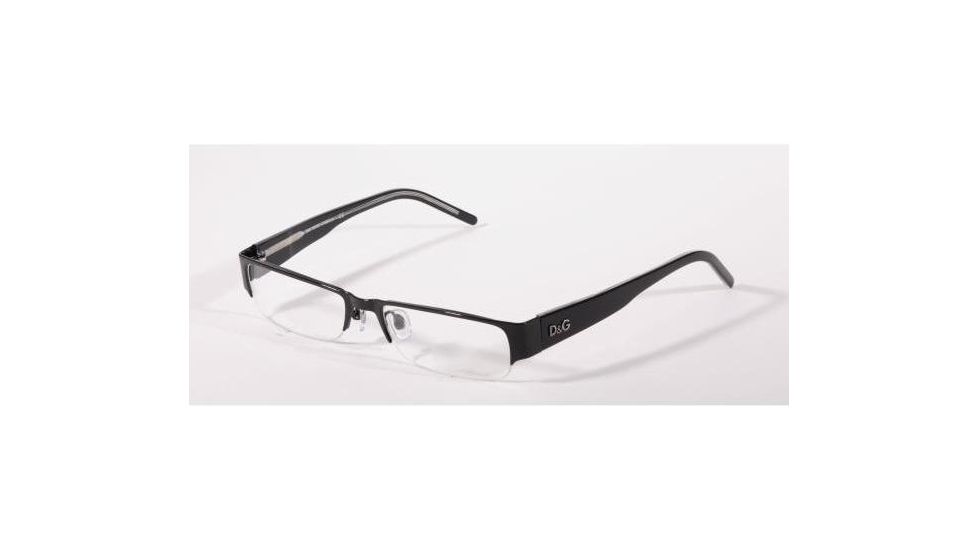 D&amp;G DD5017 SV Prescription Eyeglasses Black Frame / 49 mm Prescription Lenses, 08-4916, Select Frame Color / Lens Diameter Black Frame / 49 mm Prescription Lenses