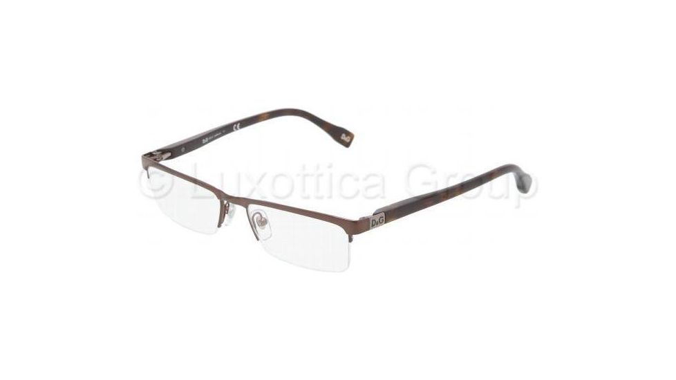 D&amp;G DD5104 Progressive Prescription Eyeglasses 152-5016 - Brown Frame