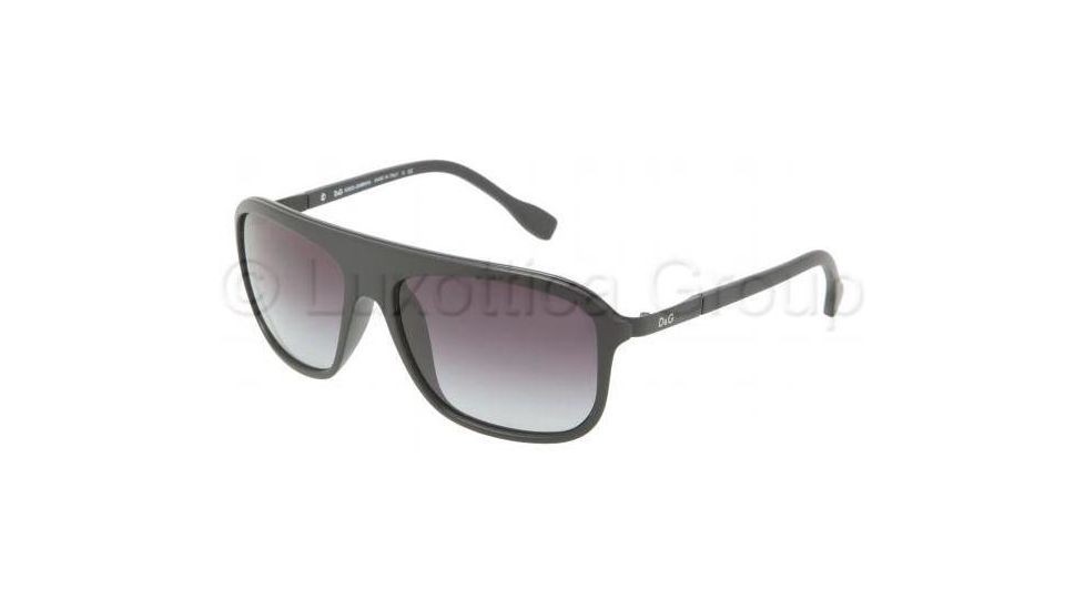 D&amp;G DD8088 Sunglasses 17598G-5816 - Matte Black Gray Gradient