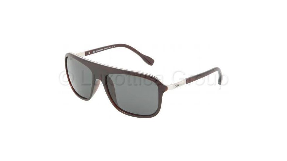D&amp;G DD8088 Sunglasses 550/87-5816 - Bordeaux Gray