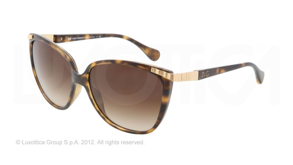 D&amp;G WAVE DETAIL DD8096 Progressive Prescription Sunglasses DD8096-502-13-58 - Lens Diameter 58 mm, Frame Color Havana