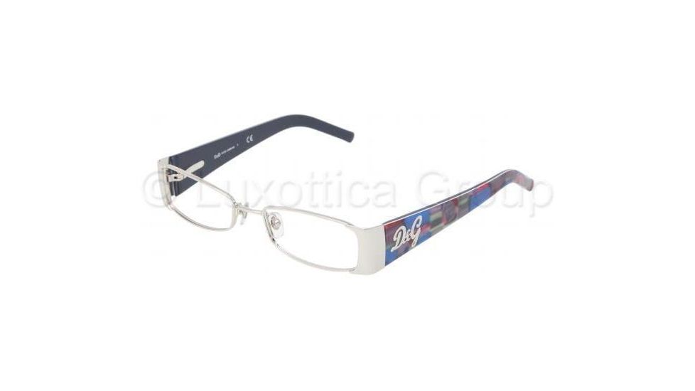 D&amp;G Eyeglasses DD5049 with No-Line Progressive Rx Prescription Lenses 426-5117 - Silver 