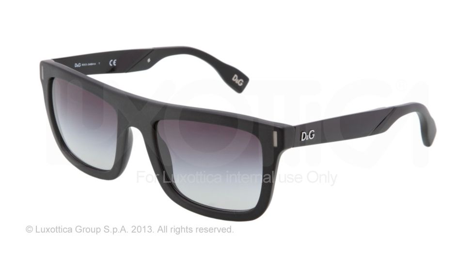 D&amp;G Fashion show DD3083 Single Vision Prescription Sunglasses DD3083-25578G-5420 - Lens Diameter 54 mm, Frame Color Matte Black