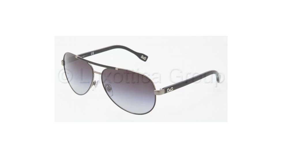 D&amp;G DD6078 Sunglasses with No-Line Progressive Rx Prescription Lenses DD6078-079-8G-6112 - Frame Color Gunmetal, Lens Diameter 61 mm