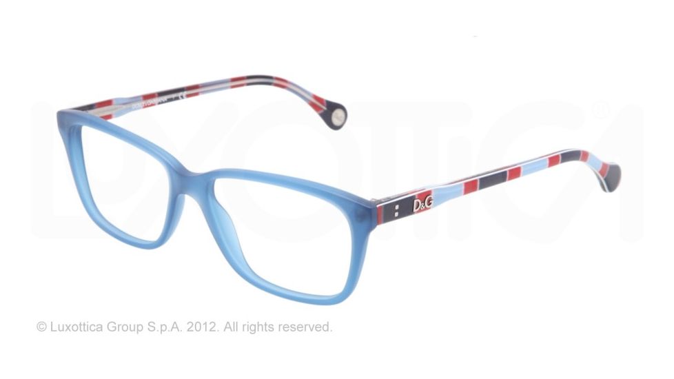D&amp;G VIBRANT COLOURS DD1238 Eyeglass Frames 2762-52 - Matte Blue Frame