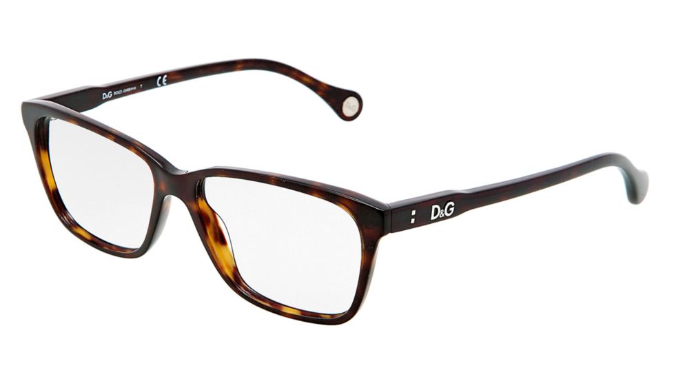 D&amp;G VIBRANT COLOURS DD1238 Eyeglass Frames 502-5215 - Havana Frame