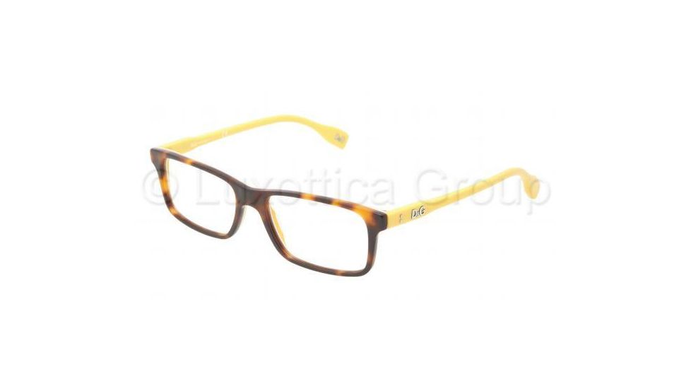D&amp;G Vibrant colours DD1244 Single Vision Prescription Eyeglasses 2606-5116 - Dark Steel Frame