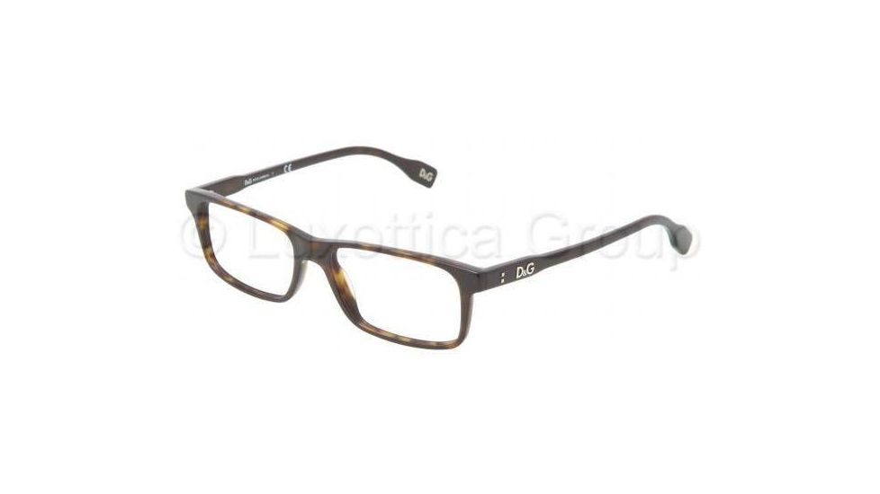 D&amp;G Vibrant colours DD1244 Single Vision Prescription Eyeglasses 502-5316 - Havana Frame
