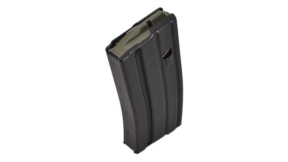 D&amp;H Tactical AR-15 5.56x45 20 Rounds Aluminum Rifle Magazine, Black, 20, 20ALBTMPRT