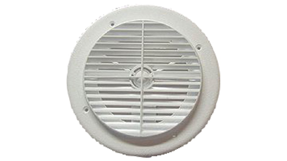 D&amp;W Louvered Aireport RV Air Conditioner Ceiling Vent, White, 6840WH