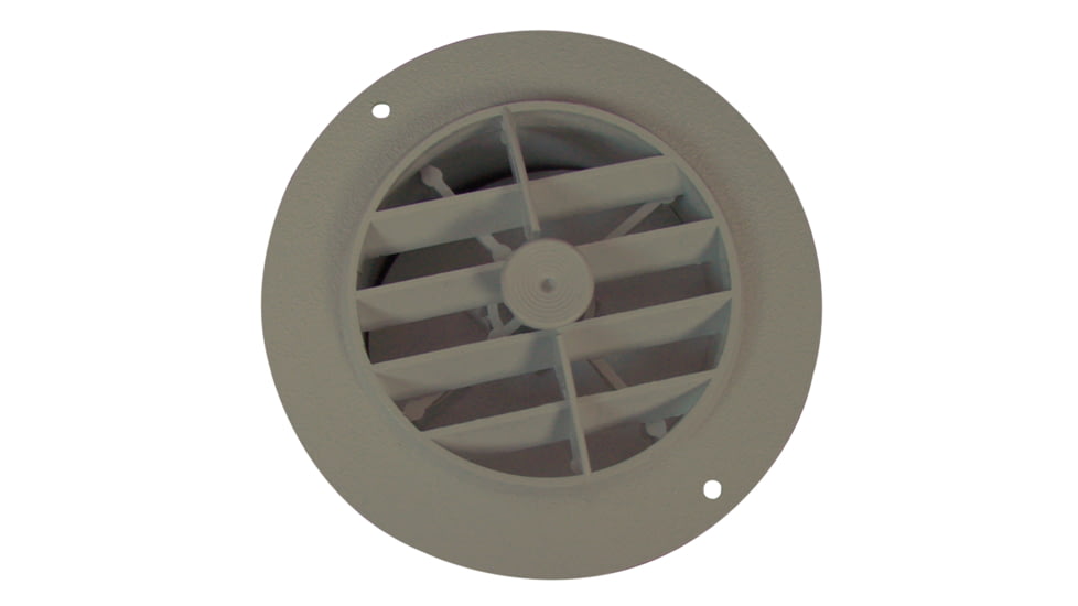 D&amp;W Rotaire Heat Outlet Vent With Damper 4 Dura Beige, 4in, 3840RDB