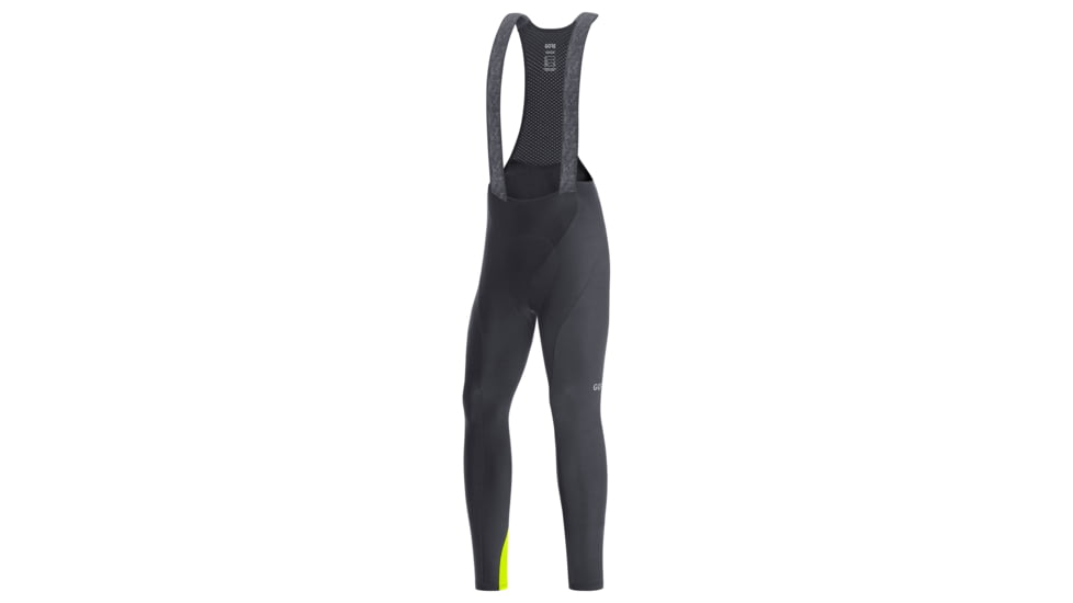 GOREWEAR Mens C3 Thermo Cycling Bib Tights+ in Black/Neon Yellow Large Form fit 2DC43DED, 100648-9908-XL