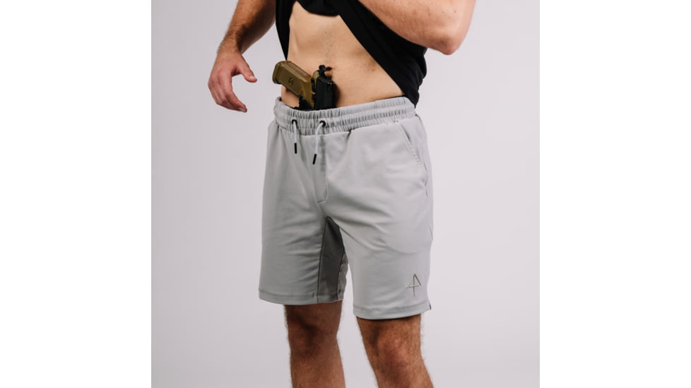 Crucial Concealment Carrier Shorts 8 - Chalk Grey 8578F966, No Belt, S, FF004006