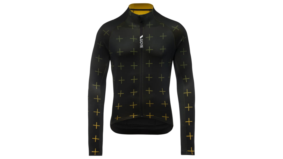 GOREWEAR Mens C5 Thermo Cycling Jersey in Black/Uniform Sand XL Form fit 80C00897, 100641-99BJ-XXL