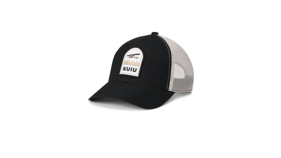 KUIU Bush Plane Mesh Back Hat, Black, One Size, Adult, Unisex, 7519499911326