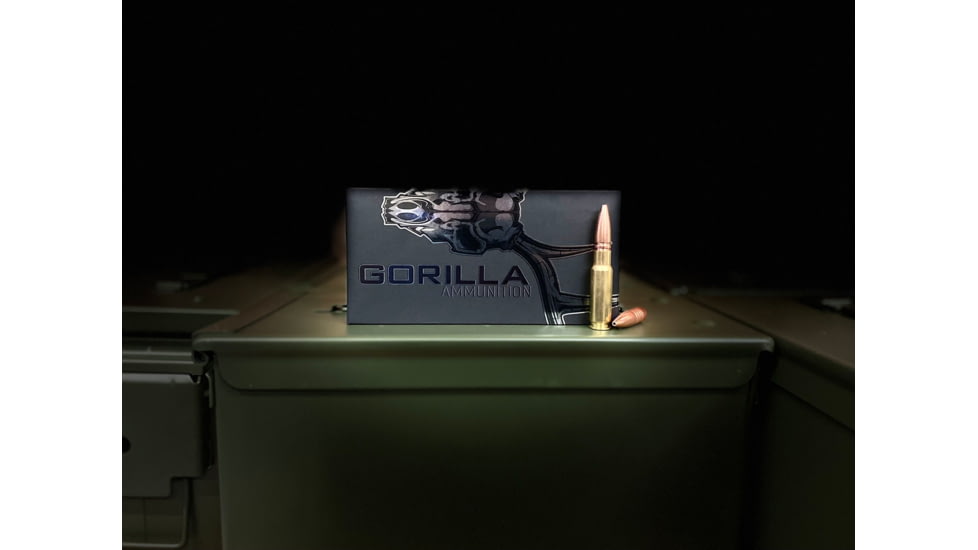 Gorilla Ammunition Cosmetic Blemishes 8.6 Blackout 210 Grain Barnes TSX Brass Case Pistol Ammo, 20 Rounds, Cooper, 20 Rounds, gpf-149427