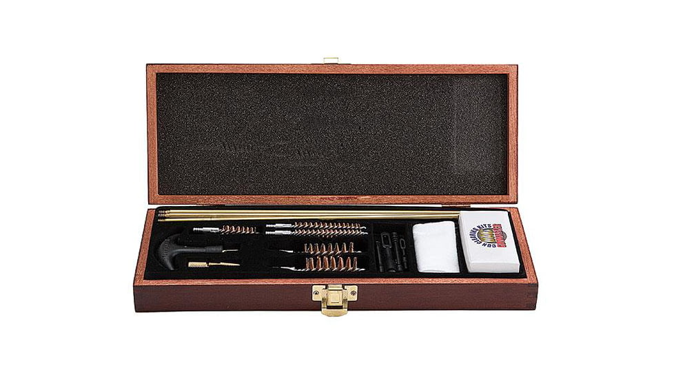 DAC Technologies 18 Piece Universal Gun Cleaning Kit in a Wooden Presentation Box, UGC 66W