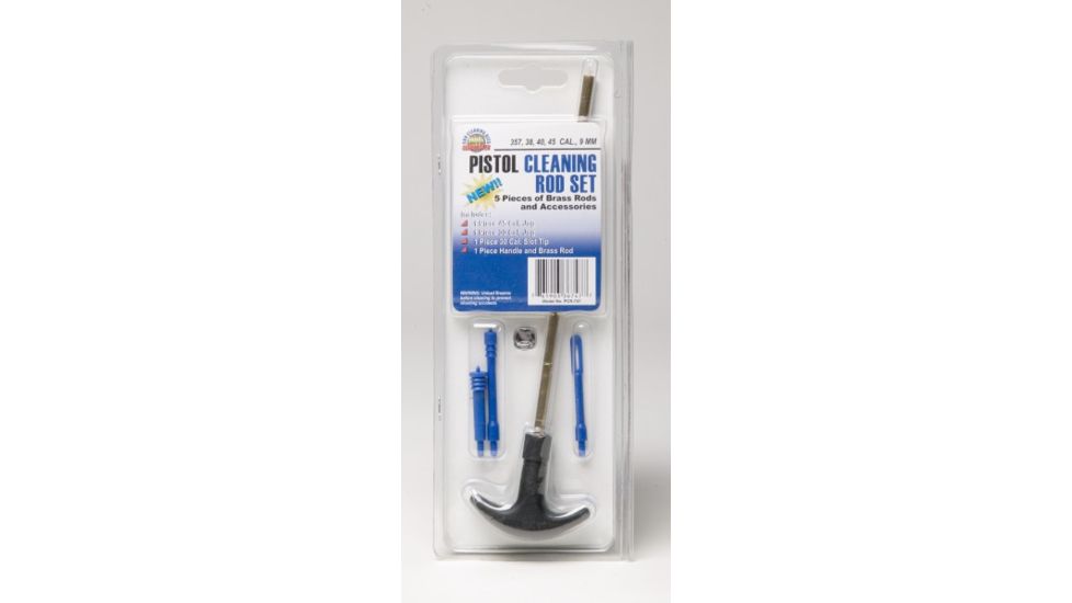 DAC Technologies 5 Piece Pistol Cleaning Rod Set- .35/.38.40.35,9mm/10mm Pistols PCR747