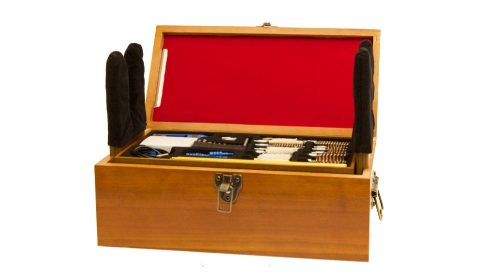 DAC Technologies Gunmaster Wooden Cleaning Station w/ 50 piece Cleaning Kit, 38287