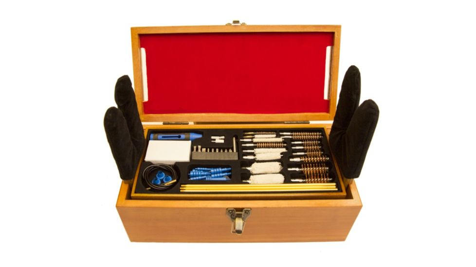 DAC Technologies Gunmaster Wooden Cleaning Station w/ 50 piece Cleaning Kit, 38287