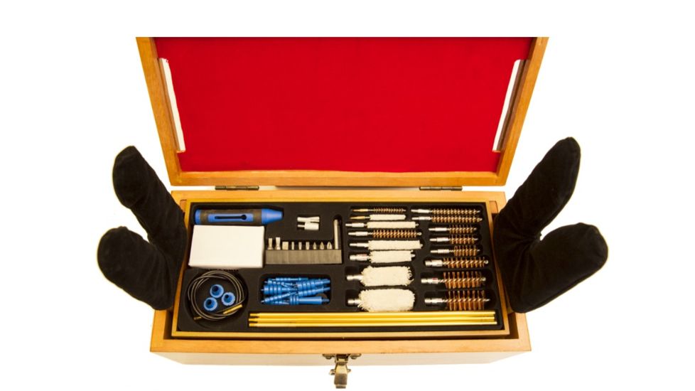 DAC Technologies Gunmaster Wooden Cleaning Station w/ 50 piece Cleaning Kit, 38287