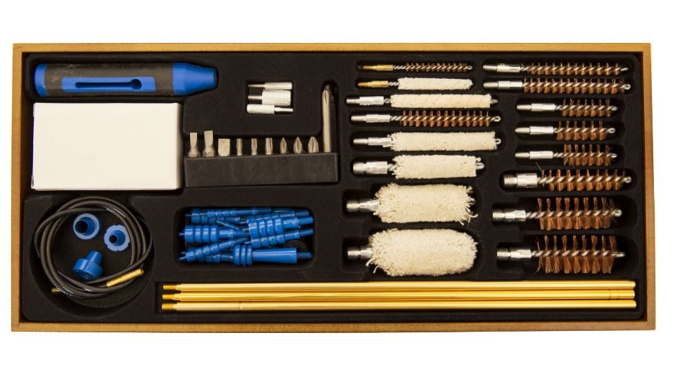 DAC Technologies Gunmaster Wooden Cleaning Station w/ 50 piece Cleaning Kit, 38287