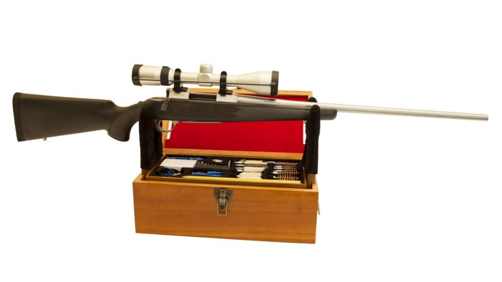 DAC Technologies Gunmaster Wooden Cleaning Station w/ 50 piece Cleaning Kit, 38287