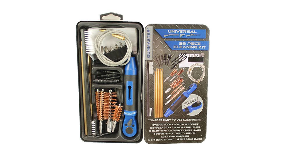 DAC Technologies Slim Line 15 Piece Universal Cleaning Kit w/ Rachet Handle And Bit Set In Mettle Case, 38264