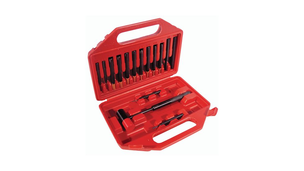 DAC Technologies Winchester Brass And Steel Punch Set, 15 Piece, In Molded Case, DAC363257