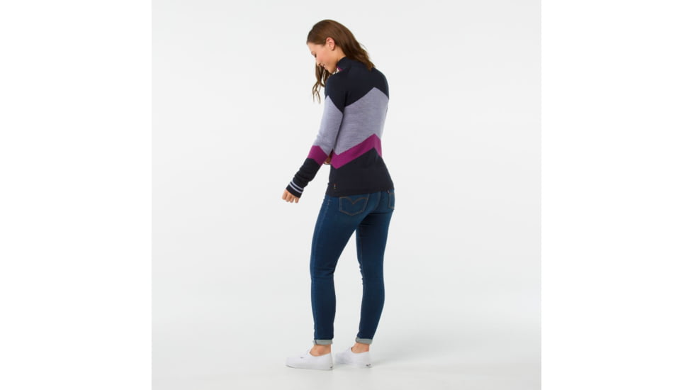 Smartwool Dacono Ski Funnel Neck Sweater-Women's, Deep Navy Heather, Extra Large, SW000328108-XL