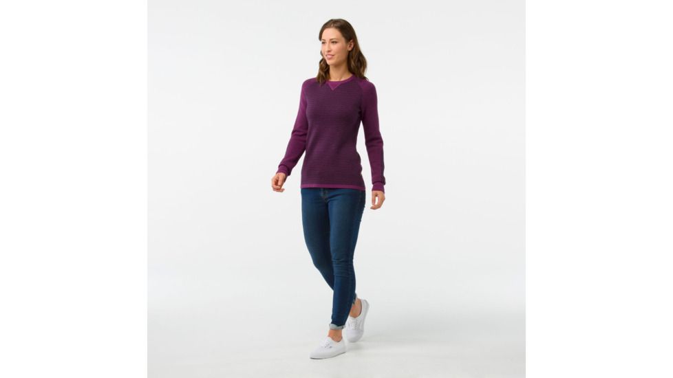 Smartwool Dacono Ski Sweater-Women's, Deep Navy Heather, Extra Small, SW000316108-XS