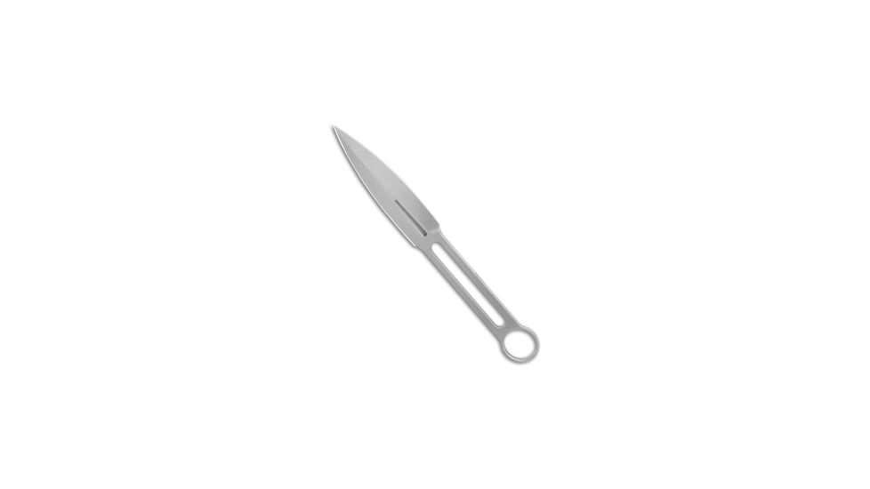 Daggerr Knives Dask Fixed Blade Knife, 4.50in, 8Cr13MoV, Dagger Blade, 8Cr13MoV, Silver Handle, Silver/Gray, 9.25 inch, BHQ-217297