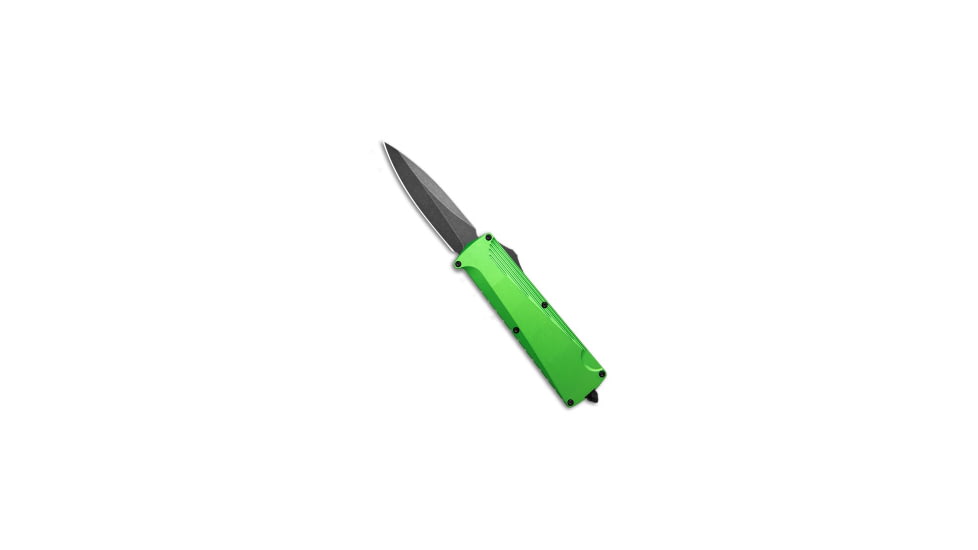 Daggerr Knives Daggerr Knives Koschei Double Action OTF Knife Poison Green Aluminum 3.5" SW, Green, D2, adult, BHQ-182323