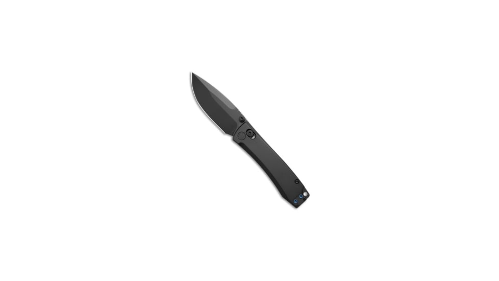 Daggerr Knives Nightmare 77 MagnaCut Folding Knife, 3.125in, CPM MagnaCut, Drop Point Blade, Titanium, Black Handle, Thumb Stud, Black/Black, 6.875 inch, BHQ-217310