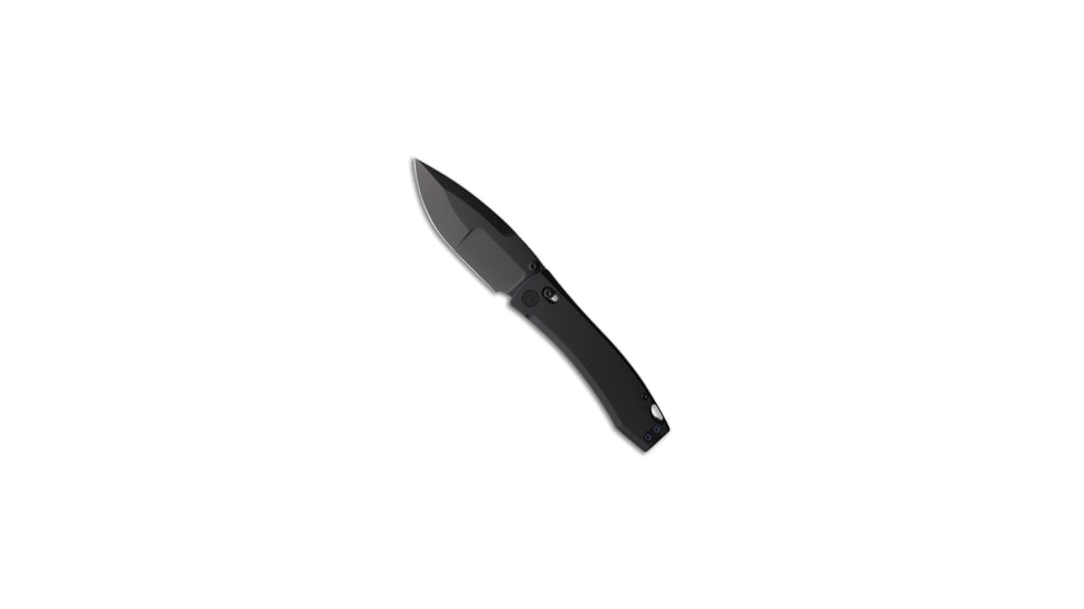 Daggerr Knives Nightmare Folding Knife, 4.00in, CPM MagnaCut, Drop Point Blade, Titanium, Black Handle, Thumb Stud, Compound, Black/Black, 9.00 inch, BHQ-216646